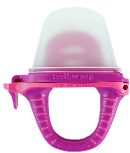 teetherpop - Fillable, Freezable Baby Teether for Breastmilk, Purées, Water, Smoothies, Juice