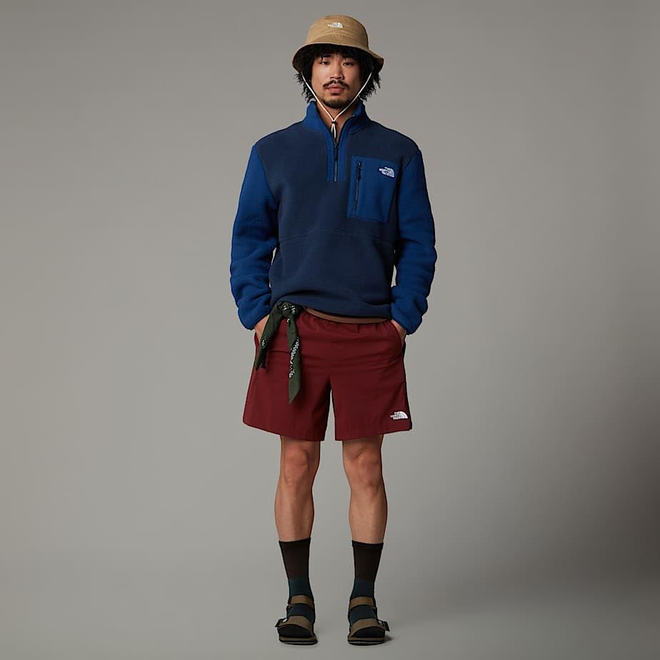 THE NORTH FACE Men's Yumiori Quarter Zip Jacket | Lightweight Fleece Coat With Embroidered Logo, Secure Zip Chest Pocket2