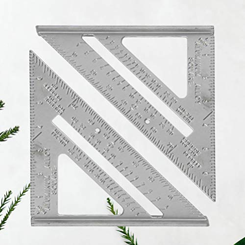 STOBOK Carpinteiro Triângulo Régua Liga de Alumínio Carpinteiro Quadrado Ferramentas de Carpintaria