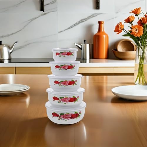 Bols en émail pour préparation et service de repas en extérieur - 6