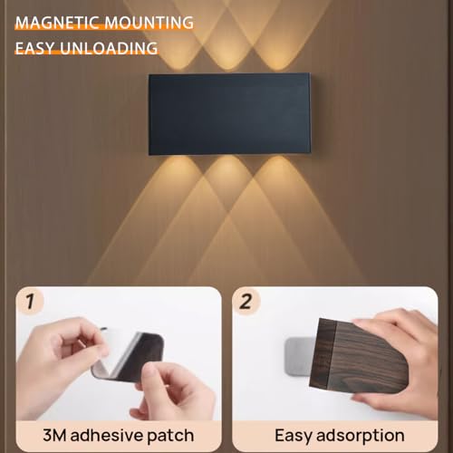 Aplique LED magnético recargable para iluminar zonas interiores sin enchufes 6