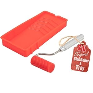 Sili Glue Roller with Sili Glue Tray for Arts Crafts Woodworking and Larger Glue Up Projects