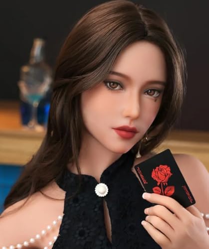 Full Size Female Sex Toy Sex Dolls Lifelike Silicone Female Face Love Doll Built-in Oral Channel Life Like Male Masturbator with Eyeballs Hair Wig Makeup Toy for Men Pleasure 7LB - Image 6