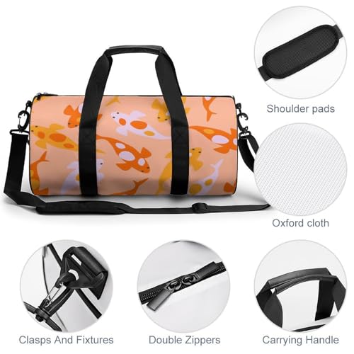 Sac de gym carpes japonaises imperméable et résistant - 5