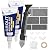2PCS Grout Filler Repair Kit - 12.7Oz Fast Drying Tile Grout with Caulk Tool for Bathroom,Kitchen,Floor,Shower,Renew and Fill Tile Seam Lines,Gaps,Waterproof Tile Grout Sealer (White)