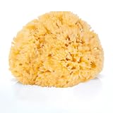 MEIN Spugna di Mare per il Bagnetto del Neonato pescata dal Mar Mediterraneo Prodotto Naturale Soffice priva dei Sali in Eccesso e Anti Irritazione per il Corpo dei Neonati o Make Up viso da 0+ Mesi