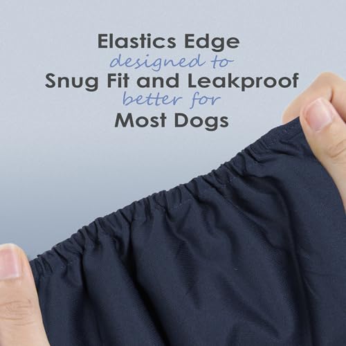 Image of wegreeco Washable Male Dog Belly Band (Stylish Pattern)- Pack of 3 - Washable Male Dog Belly Wrap, Dog Diapers Male (Blue, Green, Champagne, X-Small)
