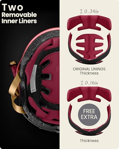 Image of OutdoorMaster Skateboard Bike Helmet for Adult,Youth and Kids | Two Removable Liners Ventilation Certified Multi-Sport Helmet for Scooter Cycling Roller Skating Ebike