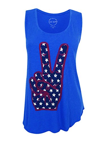 Lucky Brand Women's Plus-Size Peace Hand Tank Top