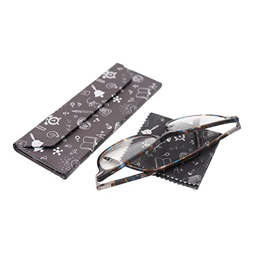 Image of Real Sic Glasses Case for Men and Women - Magnetic Folding Hard Shell Sunglass Holder - Inspired by Activities /Hobbies