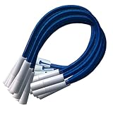 ✅ Duraderos y super resistentes (850 Kg/8337 Newton) I Su cuerda elástica trenzada en poliéster de alta tenacidad y su “alma” de latex de 1ª calidad, le confieren una resistencia a la rotura muy superior a otros tensores. Así como una mayor durabilidad.