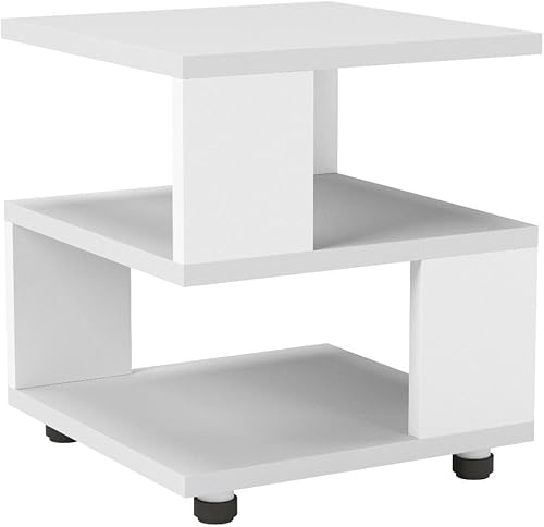 Miniatura 5 de Jerry & Maggie Magic Cube - Mesita de noche moderna para dormitorio, armario de noche individual, 1 paquete de mesita de noche de madera de mediados