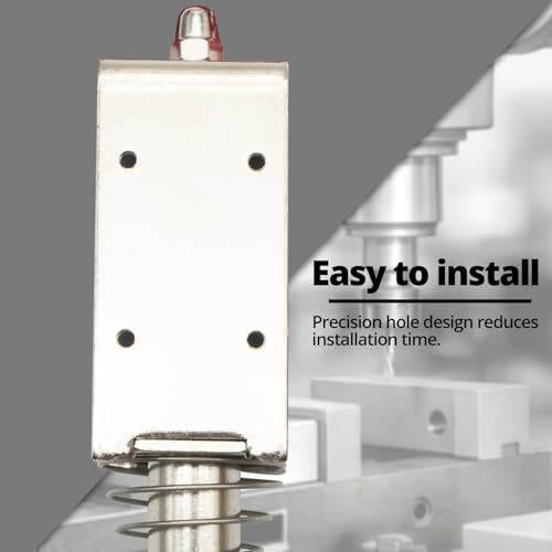 YQSIYU DC12V 2A Push-Pull Frame Type Electromagnet,45N,15mm Linear Solenoid,for Various Types of Industrial Automation Control Equipment