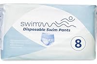 SWIMMM – Einweg Schwimmwindeln Kinder – Größe 8 (28–42 kg) – 30 Stück – Diskret & Hautfreundlich – Schutz bei Stuhlinkontinenz – Für sicheres Schwimmen im Wasser