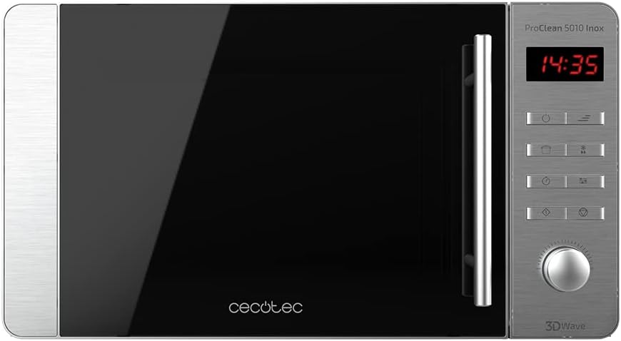 Cecotec ProClean 5010 Inox, microondas de 20 litros con revestimiento Ready2Clean