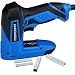 Produktbild MONZANA® 2in1 Elektrotacker ergonomischer Softgrip Griff inkl. Klammern & Nägel Sicherheitsnase 30 Schüsse/Min Antistaumechanismus Kombi Tacker Nagler