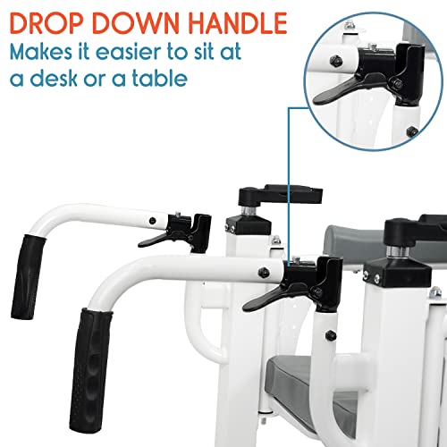 Image of KosmoCare Premium Imported Patient Lift & Transfer Wheelchair For Bedridden Patient (51 cms)