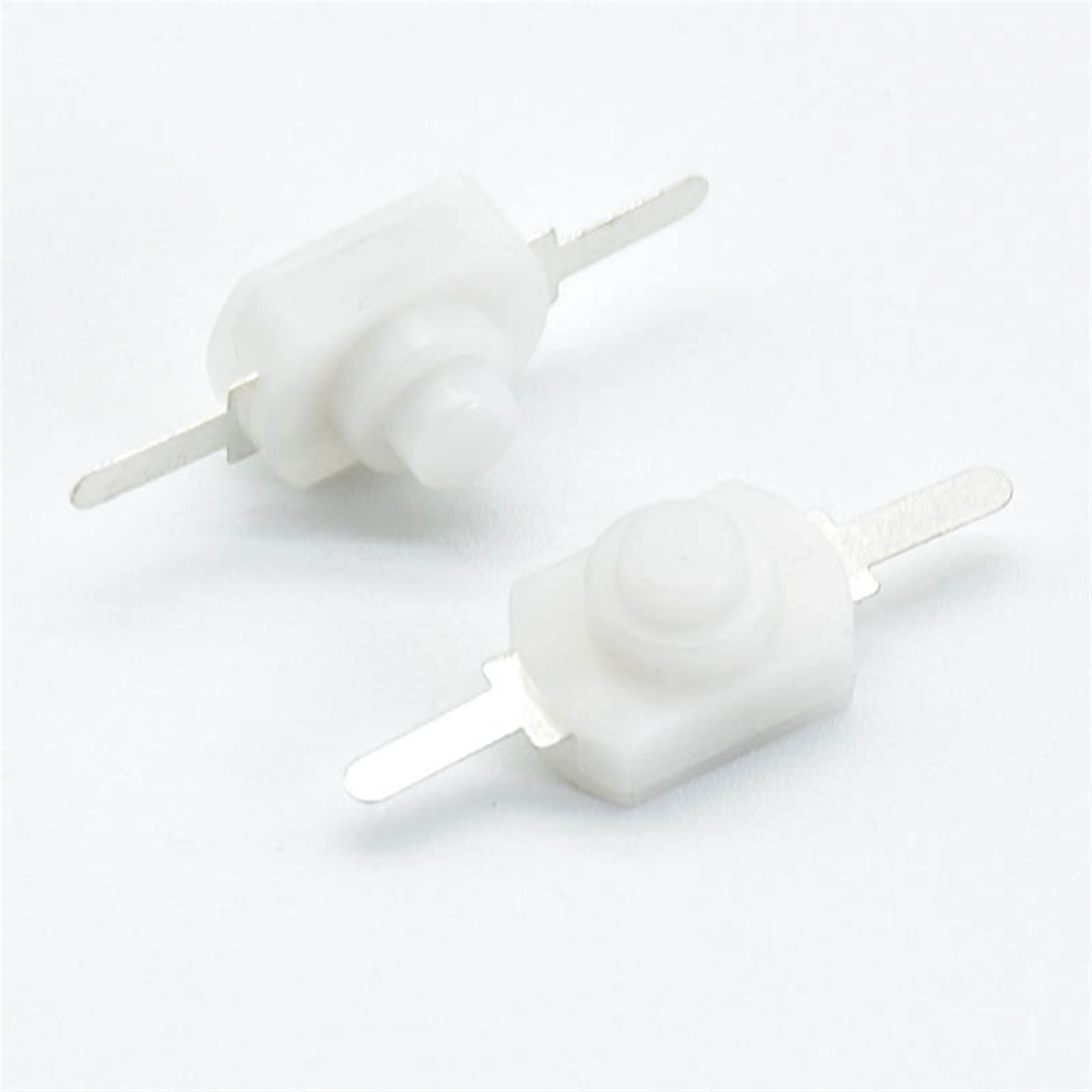 JFQOWCMP 10pcs 1A 30V DC 2A 250V White/Black Latching On Off Mini Torch Push Button Switch