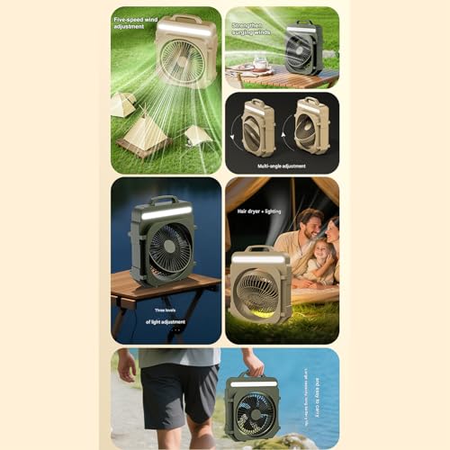 Ventilateur de bureau portable Bottone idéal pour table multifonctionnelle - 5