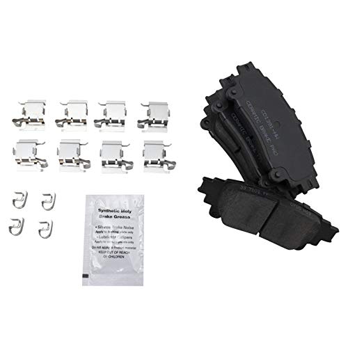 Image of TRQ Rear Brake Pad & Rotor Kit Compatible with 2010-2015 Lexus 2011-2020 Toyota