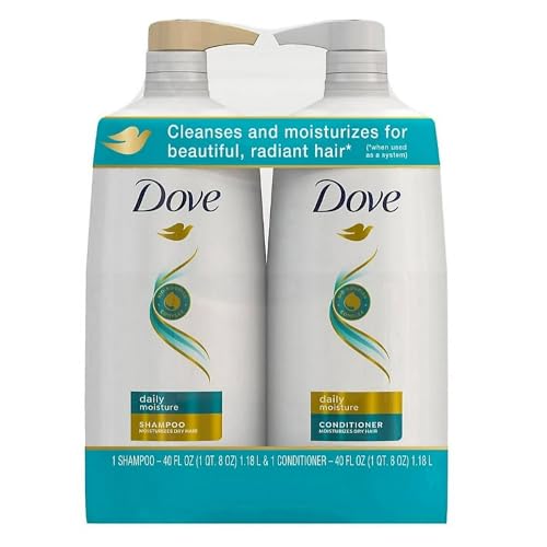 Dove Moisturizing Shampoo and Conditioner with Pump Daily Moisture, 2 ct./40 oz.