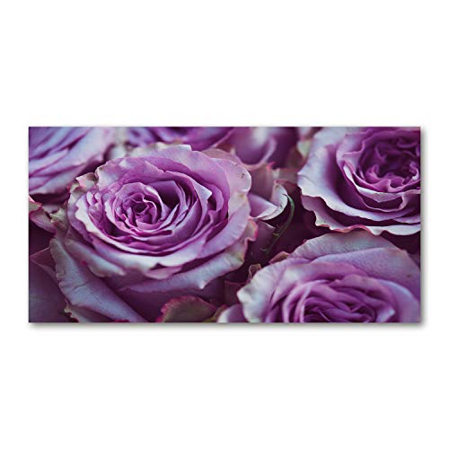 Crédence de cuisine 100x50cm Tulup fond de hotte verre de sécurité trempé splashback violet
