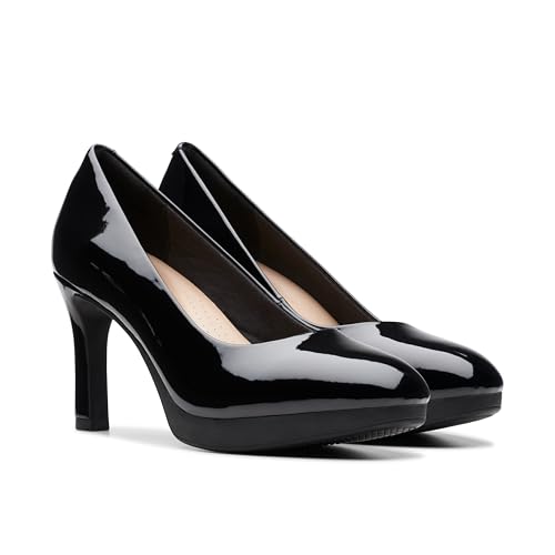 Clarks Collection Women's Ambyr 2 Braley Pump, Black Patent Synthetic, 9.5 Medium US by Clarks - Used condition - Image 5