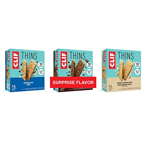 Clif Bar - Clif Thins - Variety Pack - Thin And Crispy Snack Bars - 100 Calorie Packs (0.78 Ounce Bars, 21 Count) Packaging May Vary #TOP12
