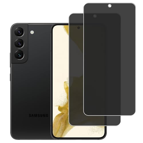 KELOLIN [2 pièces Anti Espion Verre Trempé Protection écran Pour Samsung Galaxy S22/S23 5G 9H Dureté, Anti Rayures, Confidentialité Protecteur d'Écran Verre Pour...