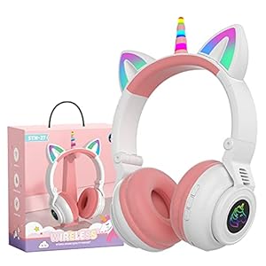 Hisonic Einhorn Kopfhörer Bluetooth Kinderkopfhörer