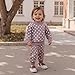 Fufuriprefer Toddler Baby Girls Clothing Set Fashionable Long Sleeve Dot Pullover with Pants 2 Pcs Fall Outfit (Purple, 18-24 Months)