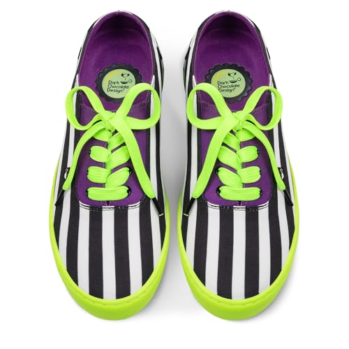 Image of Hot Chocolate Design All-Day Women's Lace-Up Sneakers | Canvas Upper, Cushioned Footbed with Arch Support, Flexible Rubber Outsole, Vegan Construction, Casual Everyday Sneakers