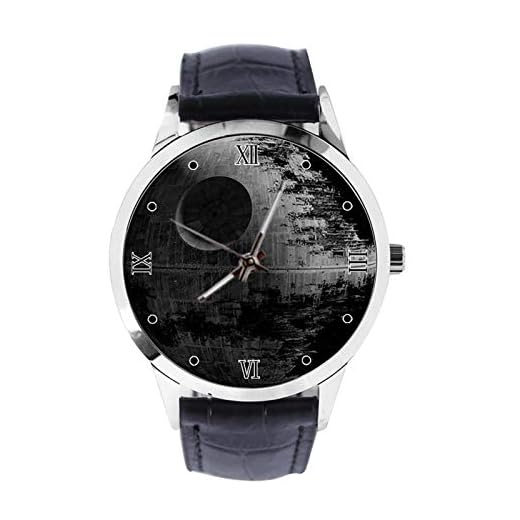 Star Wars anpassad armbandsur unisex analog kvartsklocka med läderremsklockor för flickor pojkar armbandsur