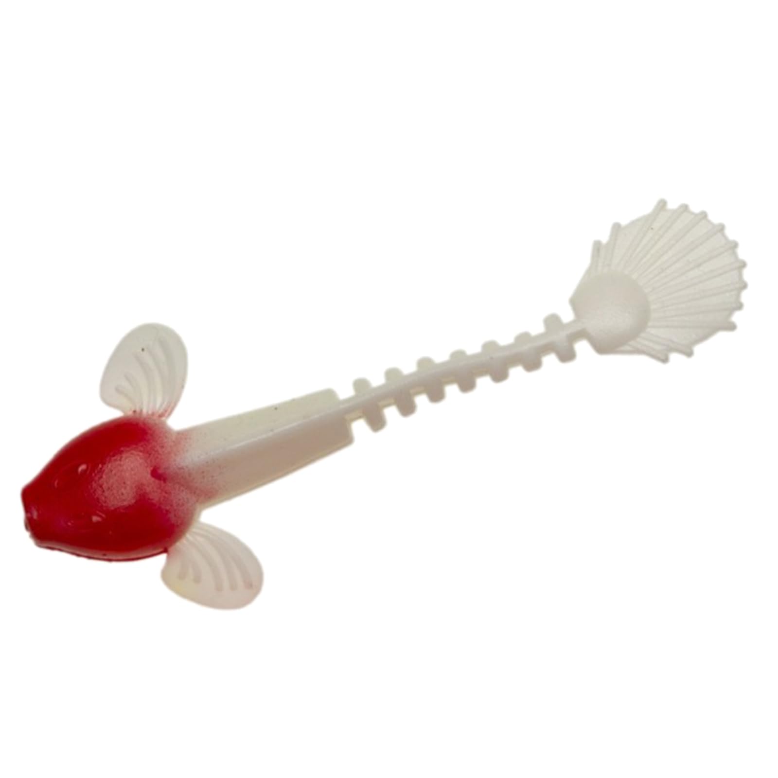 Appâts de pêche, 6 pièces Simulation Loach appâts Souples leurres de Natation Souples leurres à coulage Lent leurres de pêche Loach Souple appâts de pêche Souples(Red Head White)