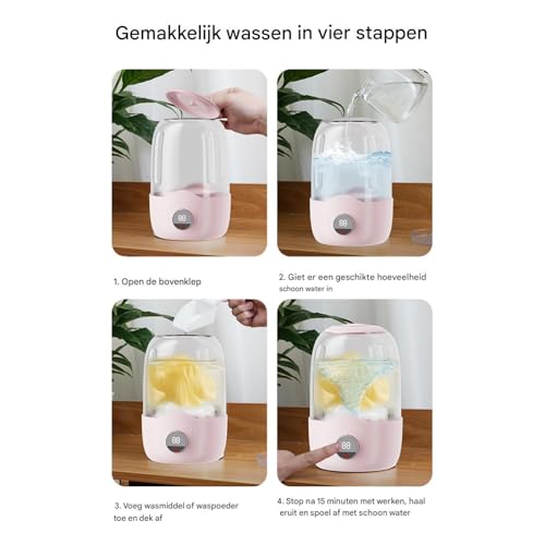 Mini machine à laver pour sous-vêtements et vêtements de bébé compacte