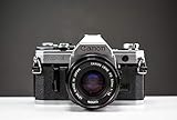 AE-1 Silver Vintage Film Camera with 50mm f/1.8 Lens 35mm SLR | Fully serviced