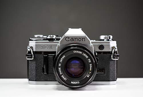 AE-1 Silver Vintage Film Camera with 50mm f/1.8 Lens 35mm SLR | Fully serviced