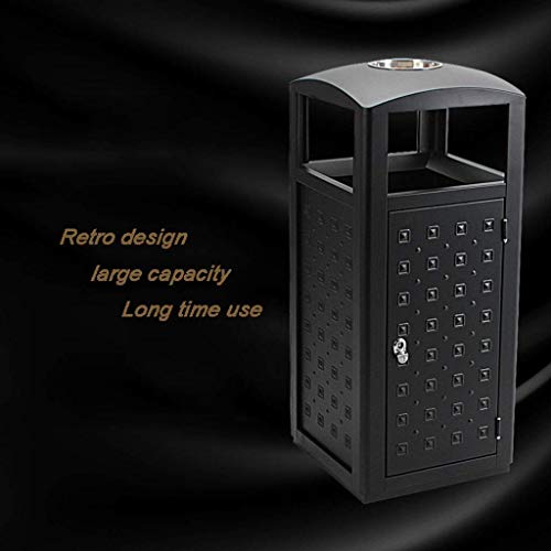 PLMNBQWE Mülleimer Abfalleimer, Innen- und Außenmülleimer für Kaffeehäuser, Campusse und Parks Mülleimer/C – Bild 6