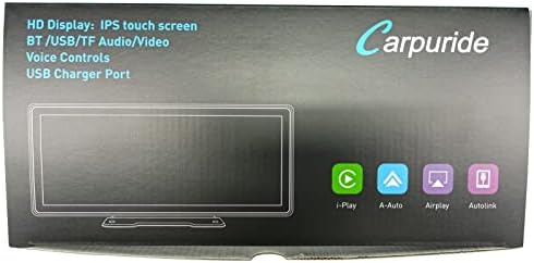 CARPURIDE Wireless Autoradio- Carplay Andorid Auto (103 black)