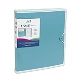 DocIt 4 Pocket Binder, Multi Pocket Folder and 1-inch 3 Ring Binder, Perfect for School, Office and...