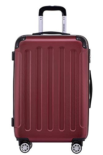 BEIBYE- Hartschalenkoffer Koffer Trolley Rollkoffer Reisekoffer Zahlenschloß 4 Zwilings-Rollen...