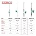Zebco Kids Rambler Spinning Reel and Fishing Rod Combo, 5-Foot 3-Inch 2-Piece Fishing Pole, Size 20 Reel, Changeable Right- or Left-Hand Retrieve, Pre-Spooled with 8-Pound Cajun Line, Seafoam/Black
