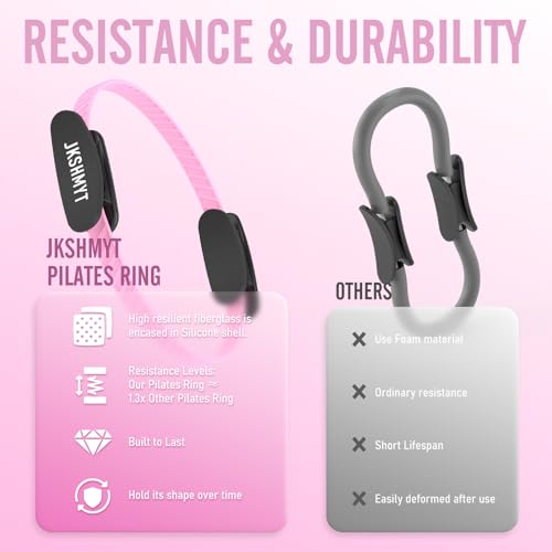 JKSHMYT Pilates Ring Fitness Circle for Women, Pilates Equipment – 14.5
