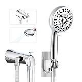 Metal Tub Spout with Diverter,10 Settings Hand Held Shower,Bathtub Faucet with Shower Sprayer Chrome