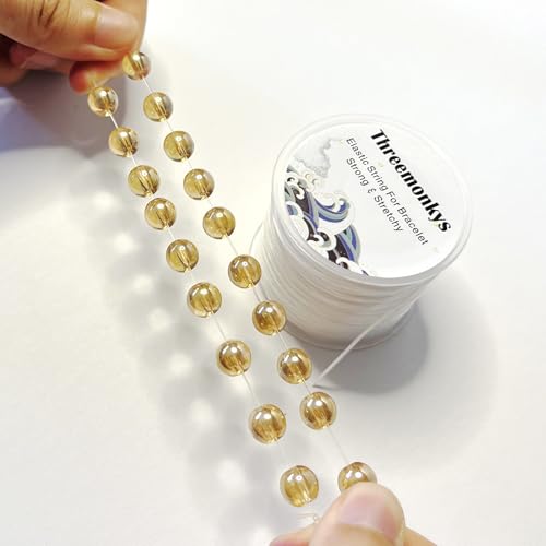 Threemonkys Flat Elastic Line 0.8 Mm Elastic Bracelet Rope Elastic Bead Rope For String Jewelry Production And Bracelet Production  thumb #8