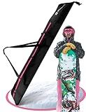 STYNGARD Snowboardtasche mit Rolltop [140 cm bis 190 cm] - Boardbag Snowboard mit wasserdichter Polsterung im Bindungsbereich - Snowboardtasche Modell Whistler