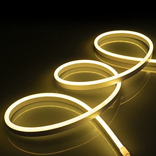 upHere Neon USB Warm White LED Strip Light 4.92ft/1.5m 5V DC