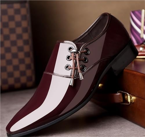 Premium Leather Oxford Shoes for Men Comfortable Lace Up Dress Shoes for Office and Professional Use3