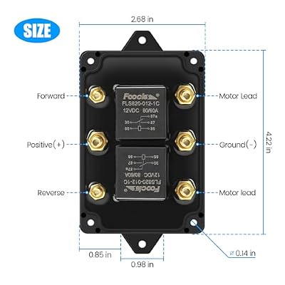 12V Forward and Reverse Relay Module Reliable Motor Control for Tarp Systems, Hoists, Winches, and More Bidirectional Switch for AC/DC Motors