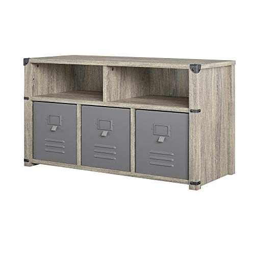 Little Seeds 5347344COM Nova Bedroom Grey Storage Bench, Gray Oak thumb #4